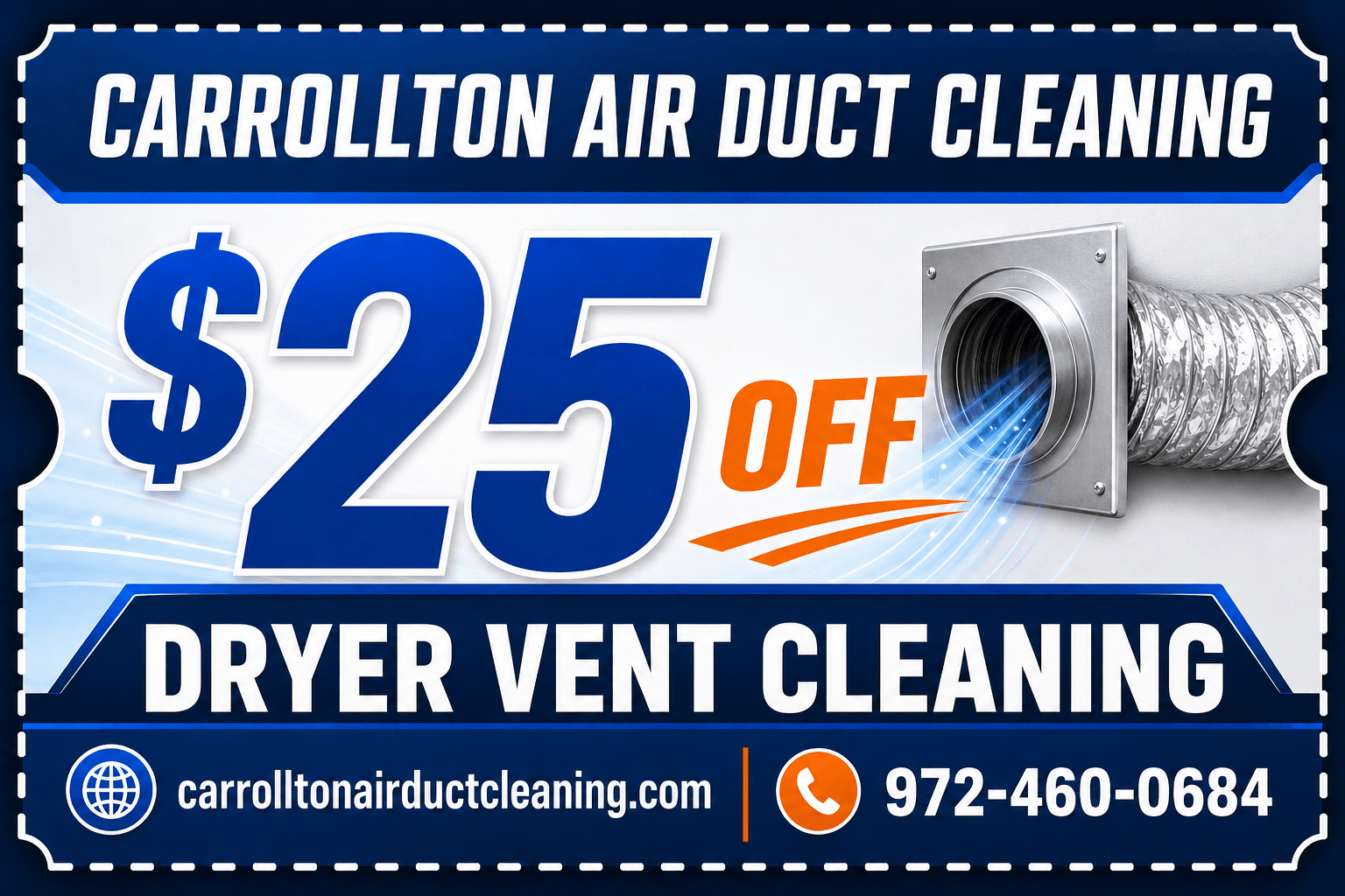 $25 off carrollton dryer vent cleaning coupon