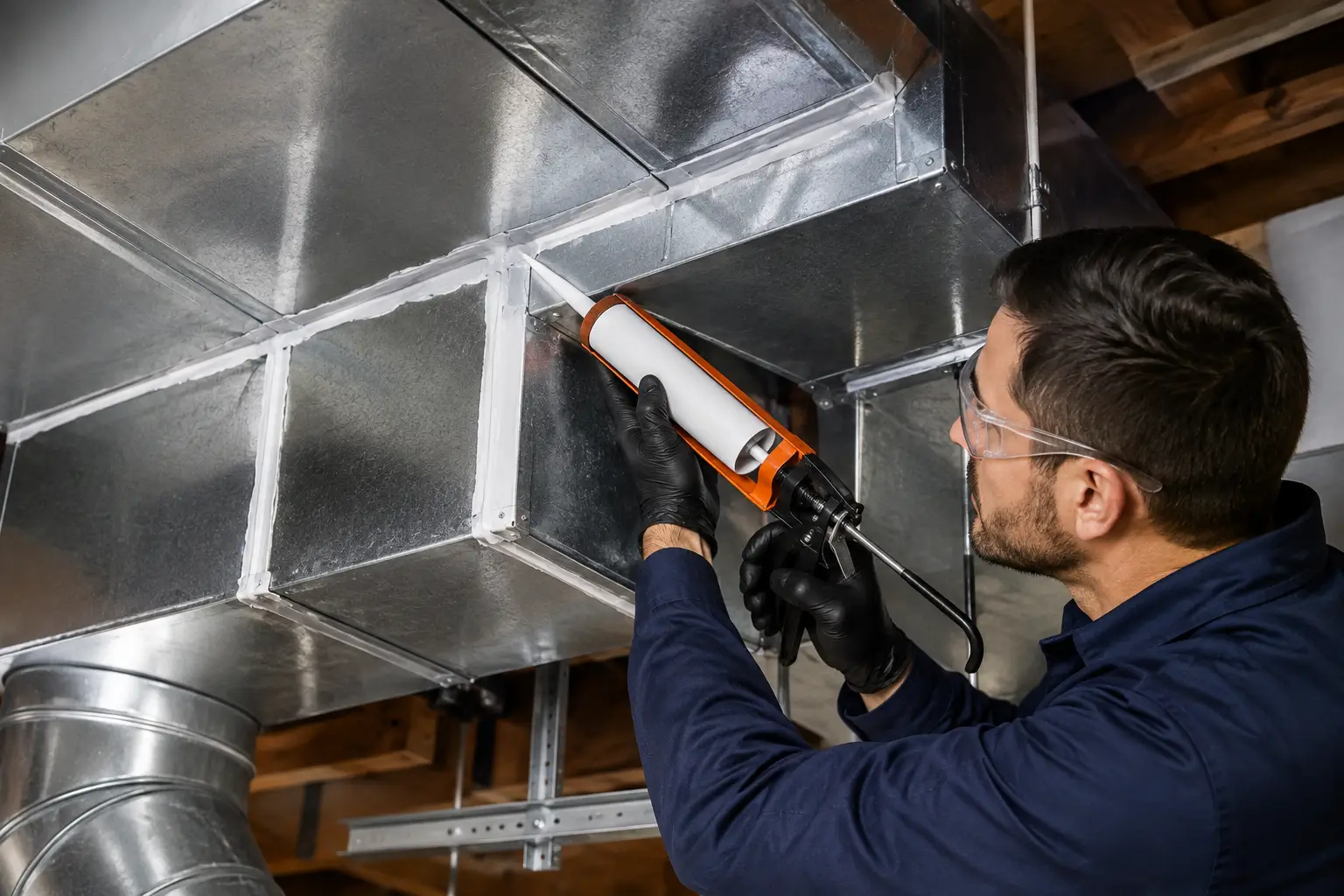 professional duct sealing repair
